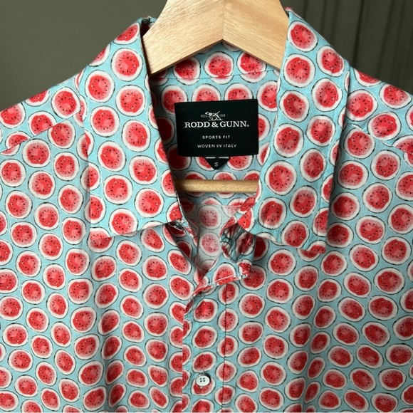 Rodd & Gunn Men’s S/S Watermelon Print Sports Fit Button Up Size S - Picture 4 of 13